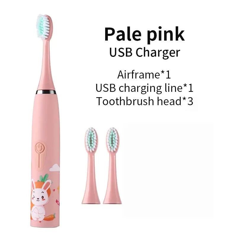 Brosse à dents électrique SONIC tête DuPont pour enfants à partir de 3 ans poils doux