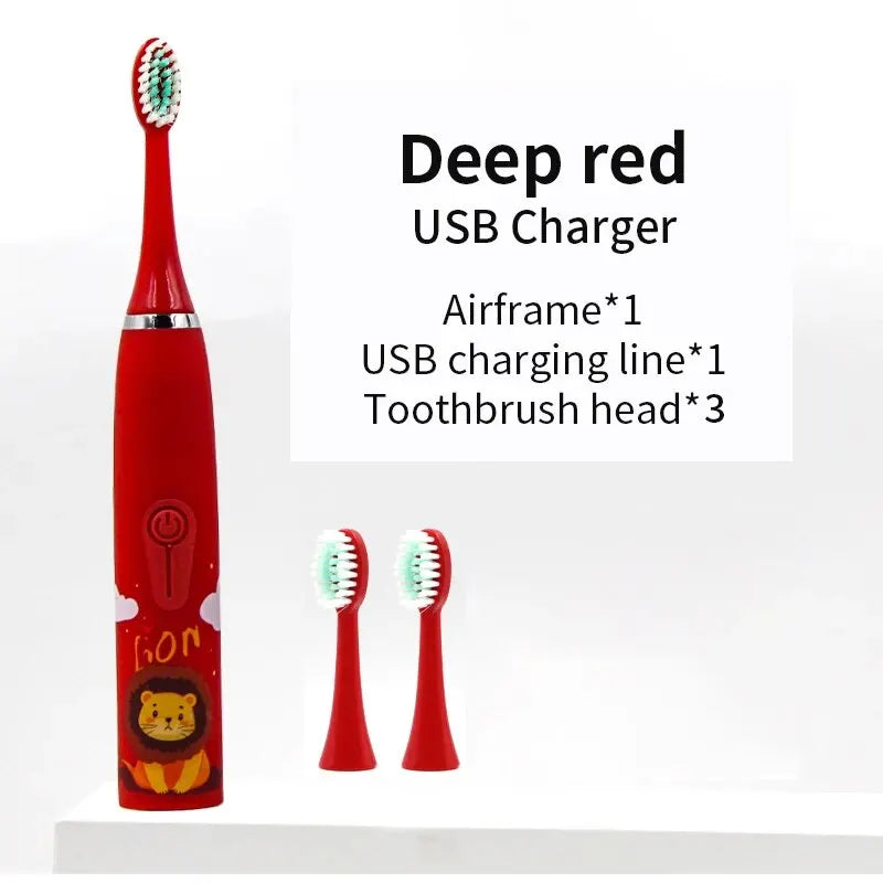 Brosse à dents électrique SONIC tête DuPont pour enfants à partir de 3 ans poils doux