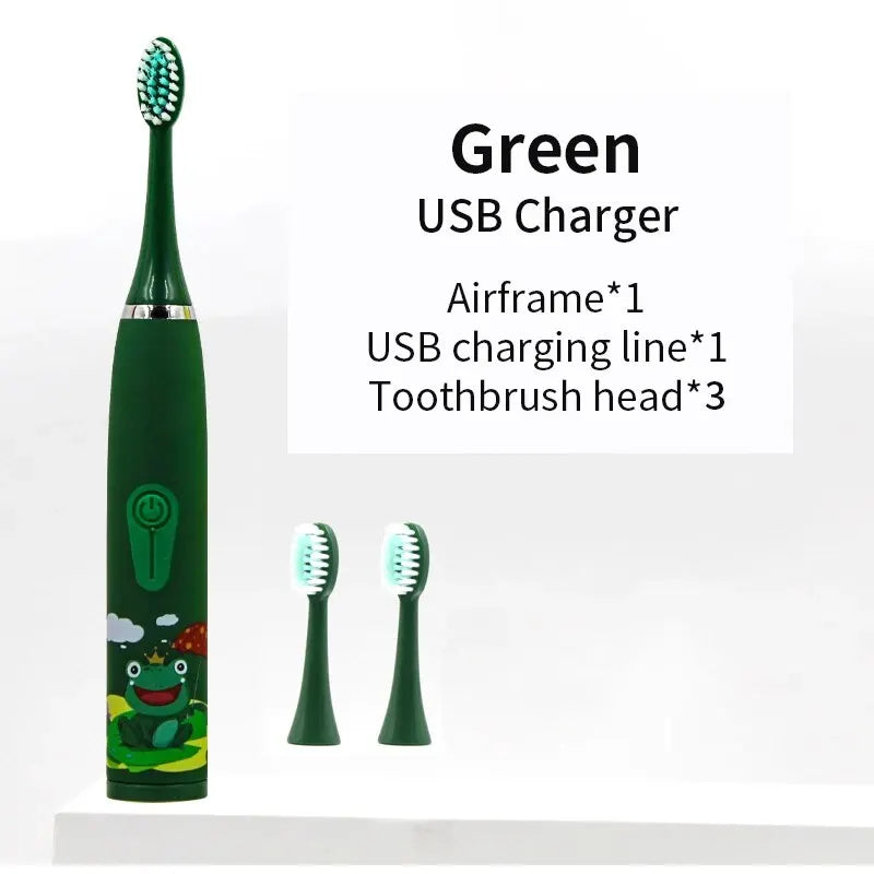 Brosse à dents électrique SONIC tête DuPont pour enfants à partir de 3 ans poils doux