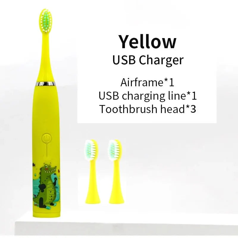 Brosse à dents électrique SONIC tête DuPont pour enfants à partir de 3 ans poils doux