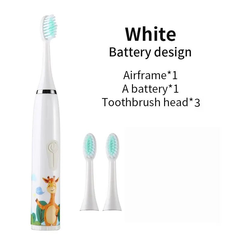 Brosse à dents électrique SONIC tête DuPont pour enfants à partir de 3 ans poils doux
