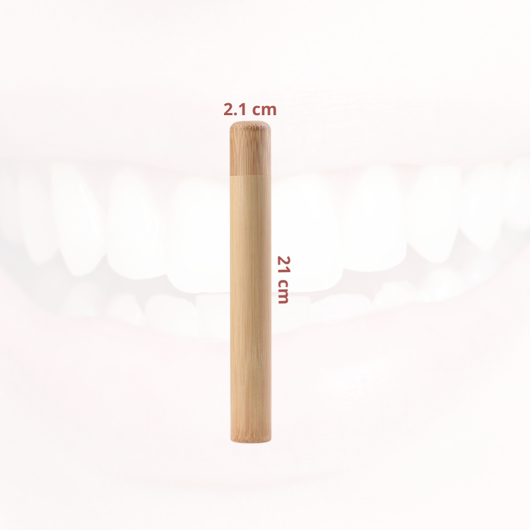 Brosse à dents et Etuis écologique en bambou Poils souples