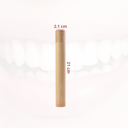 Brosse à dents et Etuis écologique en bambou Poils souples