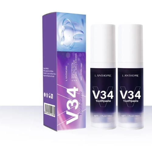 Dentifrice Blanchissant V34 effet dent blanche