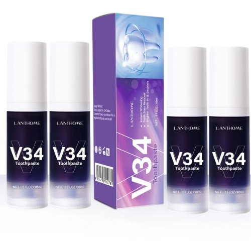 Dentifrice Blanchissant V34 effet dent blanche