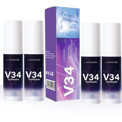 Dentifrice Blanchissant V34 effet dent blanche