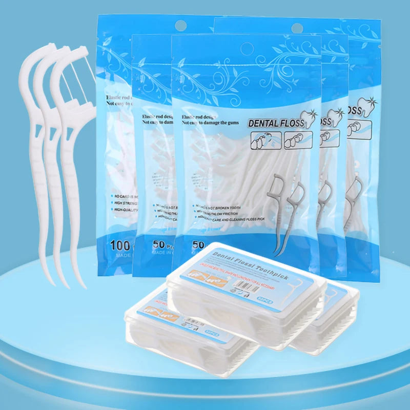 Fil dentaire DENTAL FLOSSI avec manche