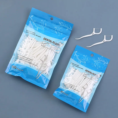 Fil dentaire DENTAL FLOSSI avec manche