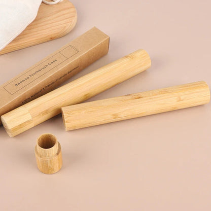 Brosse à dents et Etuis écologique en bambou Poils souples