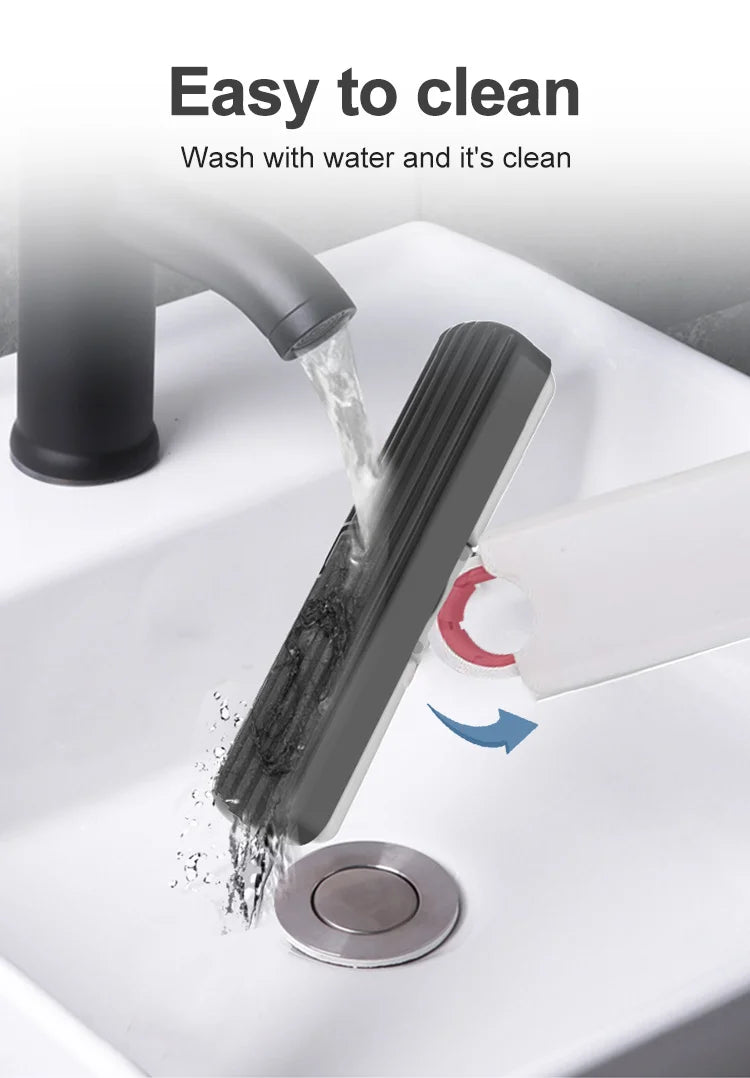 Powerful Squeeze Mini Mop Folding Home Cleaning Mops With Sponge Self-squeezing Floor Washing Mops Desk Window Car Clean Tools
