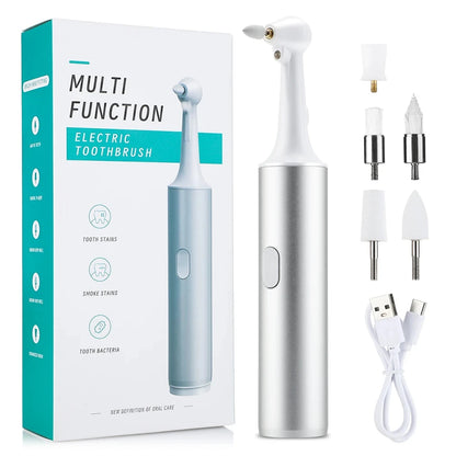 Polisseur de dents électrique 8 têtes remplaçables Détartreur dentaire Détartreur de plaque Nettoyeur de dents Blanchisseur Soins bucco-dentaires