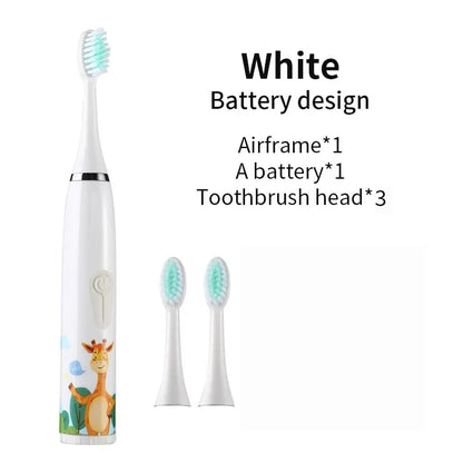 Brosse à dents électrique SONIC tête DuPont pour enfants à partir de 3 ans poils doux