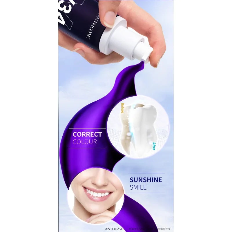 Dentifrice Blanchissant V34 effet dent blanche