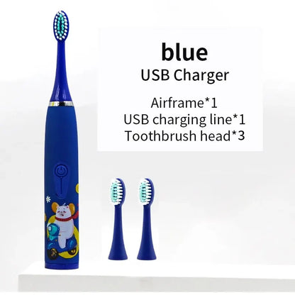 Brosse à dents électrique SONIC tête DuPont pour enfants à partir de 3 ans poils doux