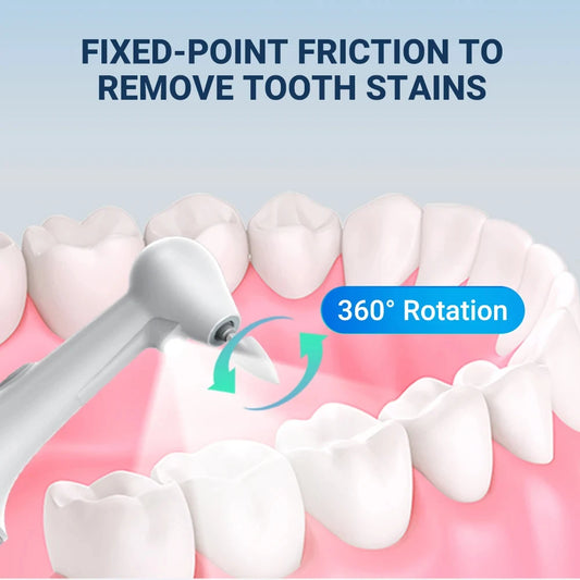 Polisseur de dents électrique 8 têtes remplaçables Détartreur dentaire Détartreur de plaque Nettoyeur de dents Blanchisseur Soins bucco-dentaires