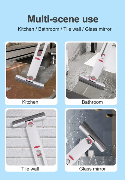 Powerful Squeeze Mini Mop Folding Home Cleaning Mops With Sponge Self-squeezing Floor Washing Mops Desk Window Car Clean Tools