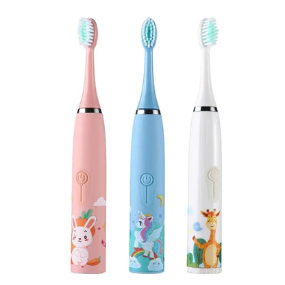 Brosse à dents électrique SONIC tête DuPont pour enfants à partir de 3 ans poils doux